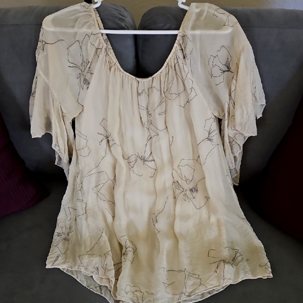 Angela Layered Crepe Top